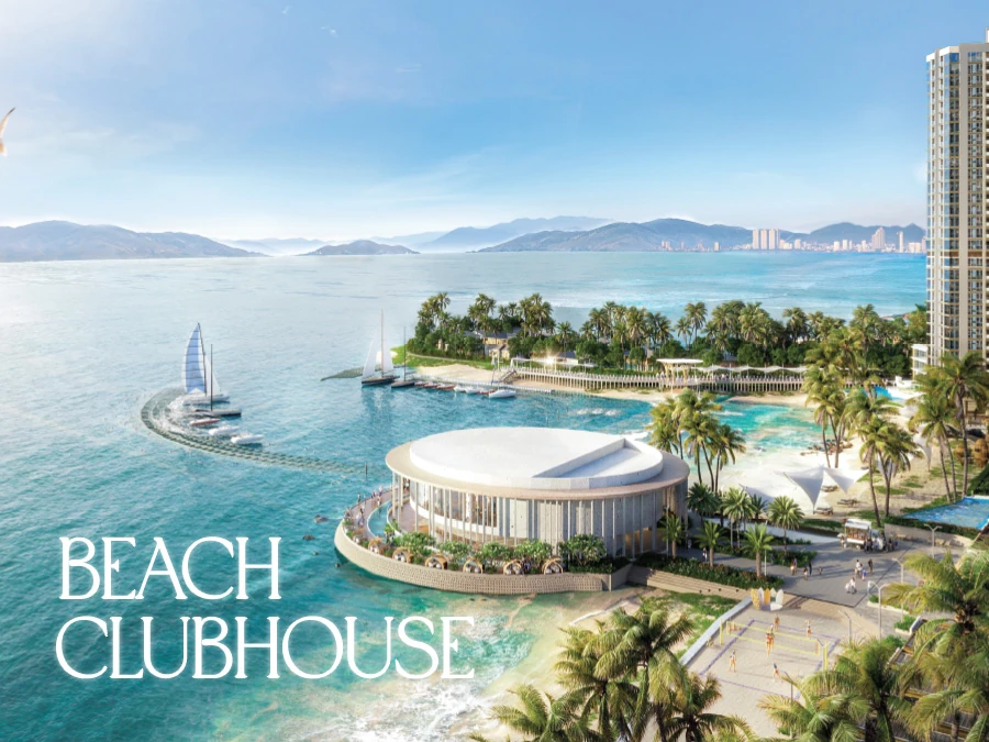 Beach Clubhouse ven biển dành cho cư dân sau bàn giao Alora Nha Trang