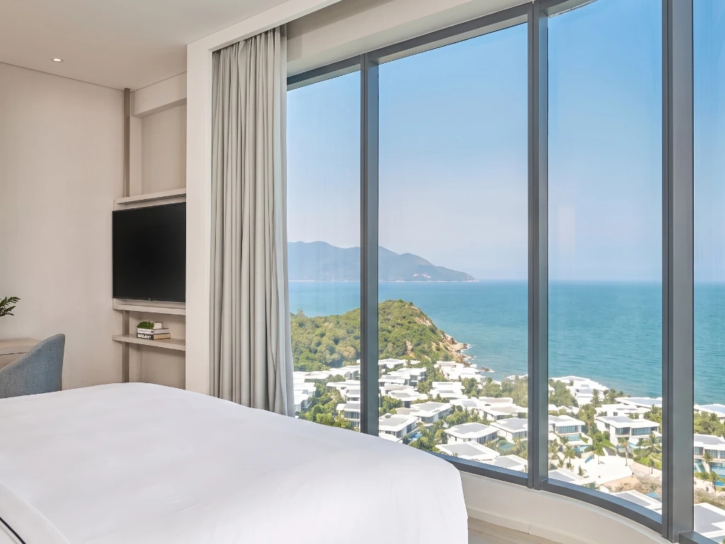 Phòng ngủ hướng biển, căn hộ áp dụng phương thức thanh toán Alora Nha Trang