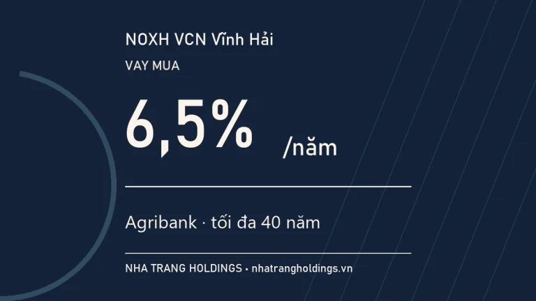Vay Mua Nhà Ở Xã Hội VCN Vĩnh Hải: Lãi Suất 6,5%/Năm