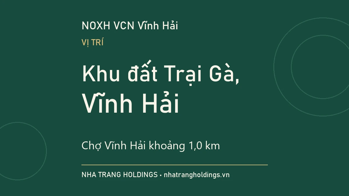 Vị trí nhà ở xã hội VCN Vĩnh Hải