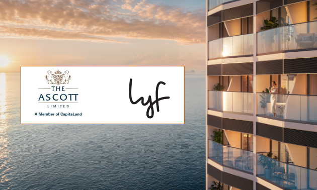 Khu vực đón tiếp và sảnh lễ tân Lyf by Ascott