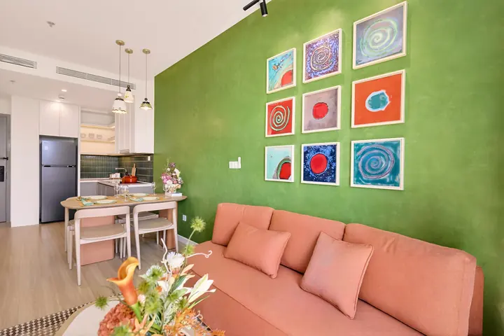 Nhà mẫu căn 1 phòng ngủ – phòng khách