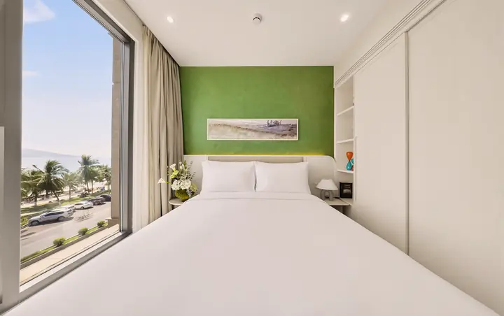 Nhà mẫu căn 1 phòng ngủ Charmora City – không gian phòng ngủ