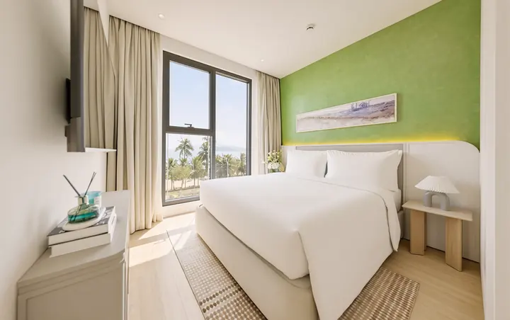 Nhà mẫu căn 1 phòng ngủ Charmora City – không gian phòng ngủ