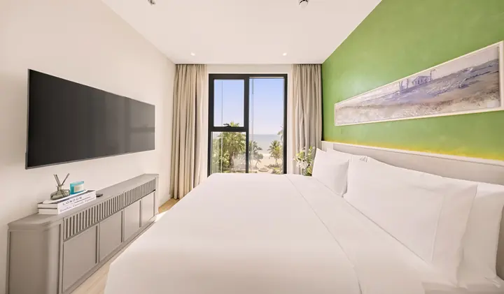 Nhà mẫu căn 1 phòng ngủ Charmora City – không gian phòng ngủ