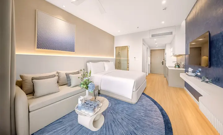 Nhà mẫu căn Studio – không gian phòng ngủ
