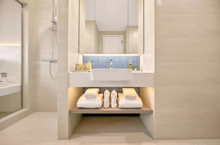 Nhà mẫu căn Studio – phòng tắm