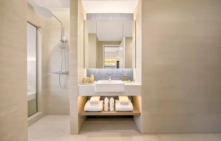 Nhà mẫu căn Studio Charmora City – phòng tắm