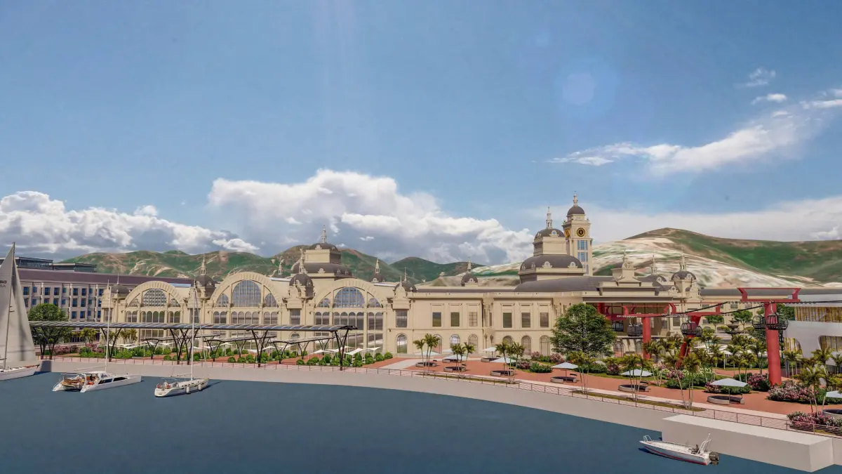Phối cảnh shophouse chính sách bán hàng Vinhomes Pearl Bay Phối cảnh trục chính shophouse áp dụng chính sách bán hàng Vinhomes Pearl Bay năm 2026