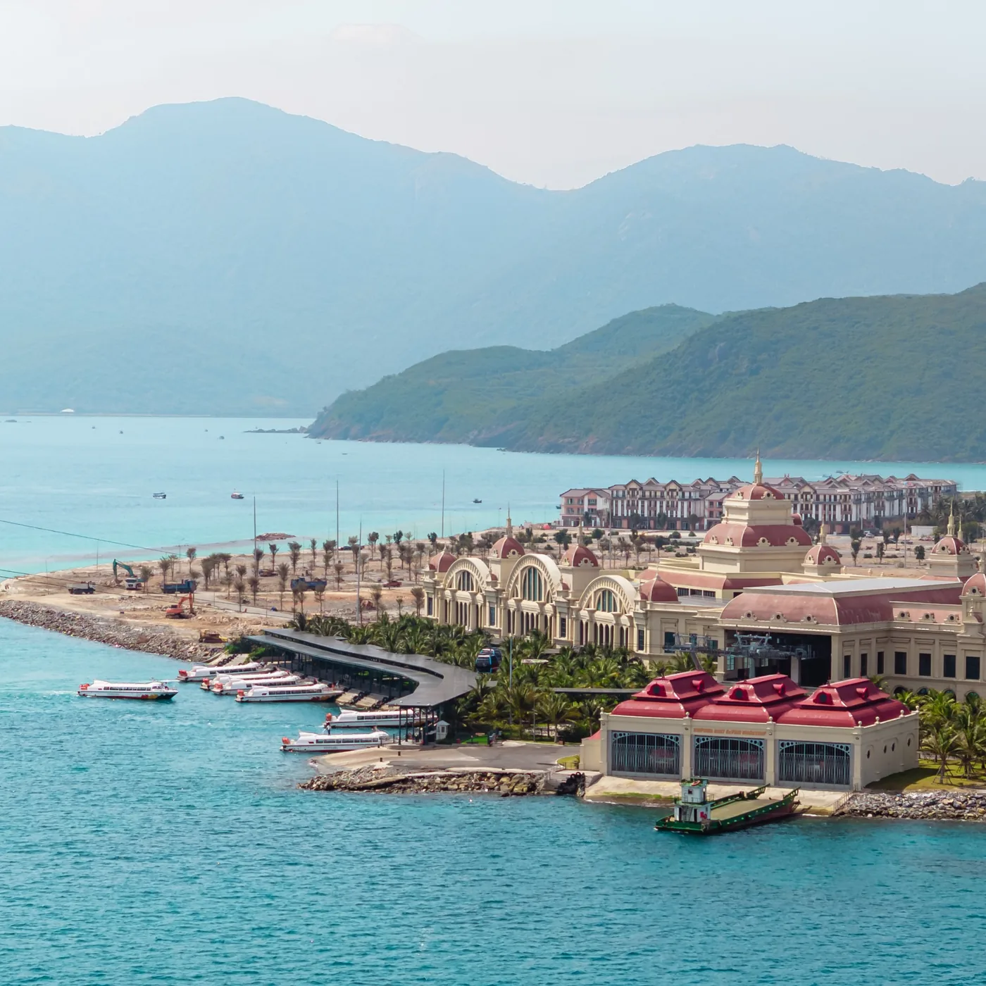 Ảnh flycam toàn cảnh dự án Vinhomes Pearl Bay Nha Trang