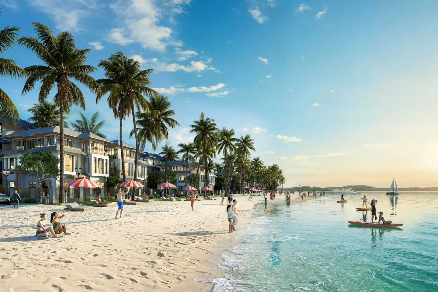 Bãi tắm cát trắng – Phối cảnh CĐT