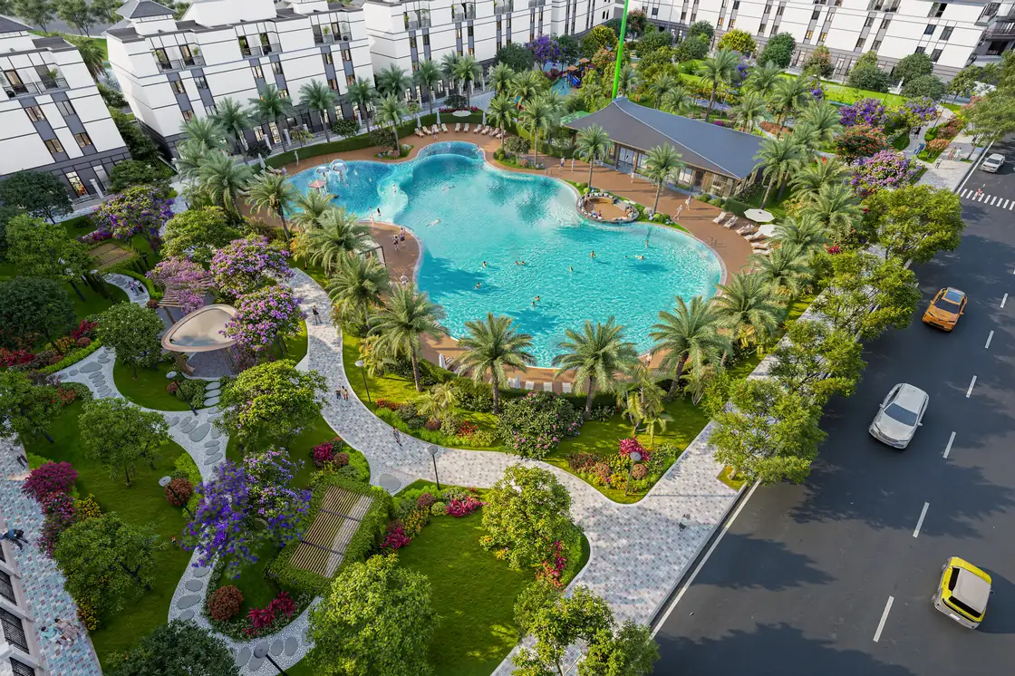 Công viên điểm nhấn 0,68 ha – Phối cảnh CĐT